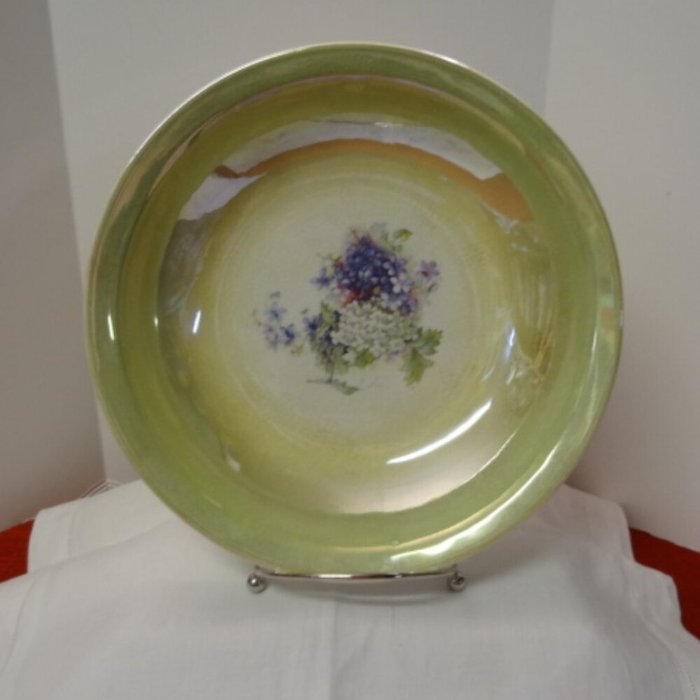 Vintage Derwood WS George #126D Iridescent Lusterware Serving Bowl